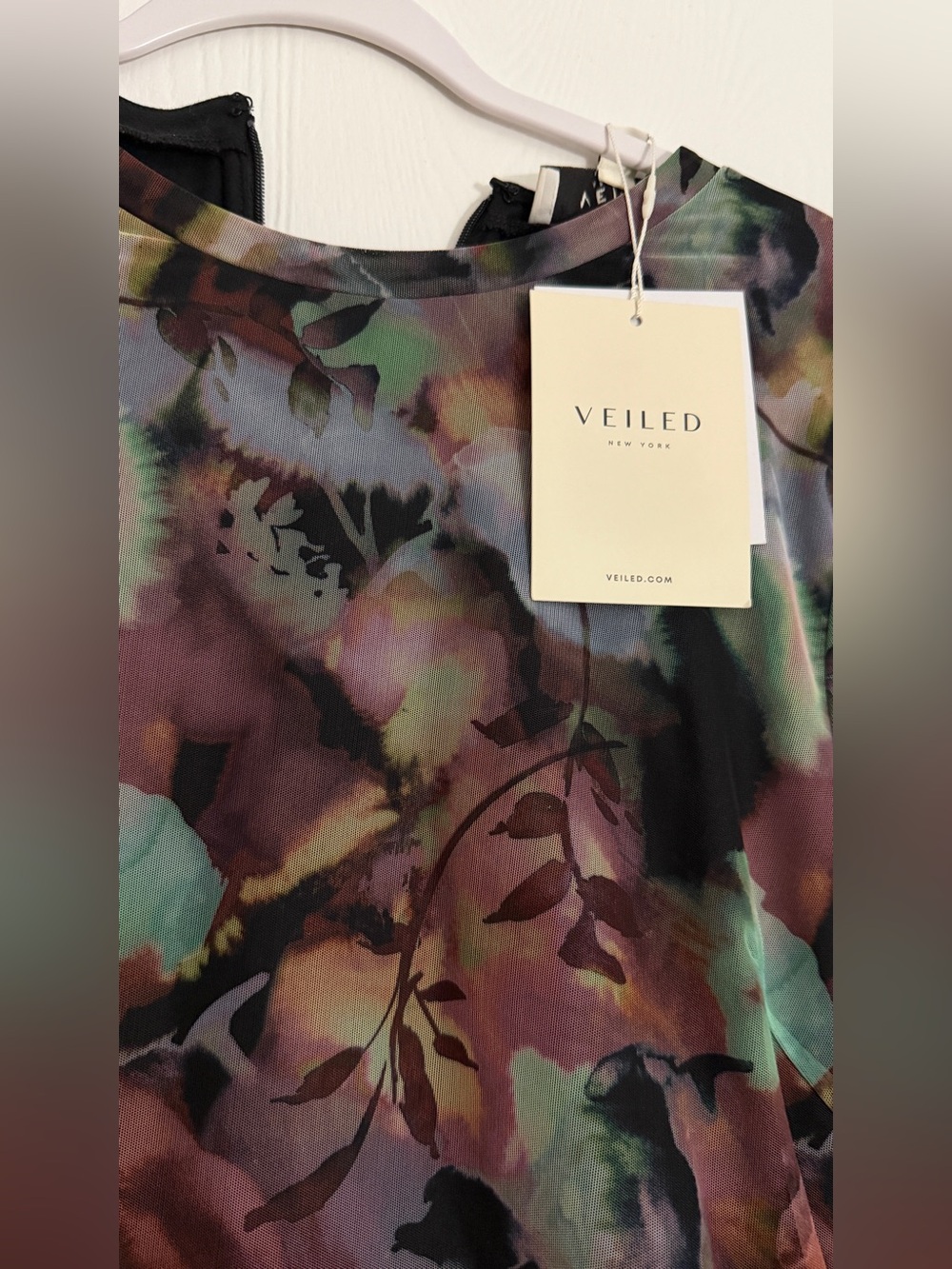Veiled New York Floral Print Maxi Dress in Multicolor